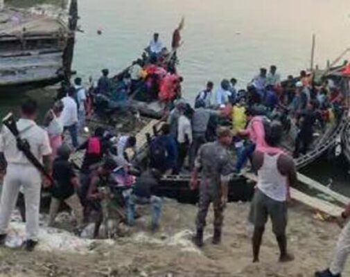 विक्रमशिला सेतु बंद होने से जलमार्ग पर बढ़ा दबाव, शाम 5 बजे के बाद भी चलीं नावें