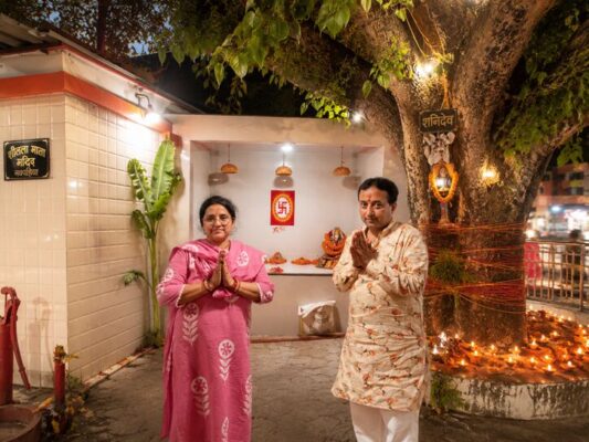 नवगछिया बाजार के 200 वर्ष पुराने शीतला माता मंदिर का जीर्णोद्धार.. पूजा-पाठ एवं हवन